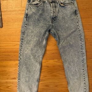 rag & bone women’s Light Blue Acid Wash Jeans / Straight leg Belmar